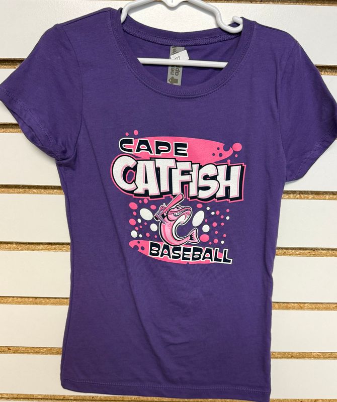 Cape Catfish Girls Purple Bubble Tee