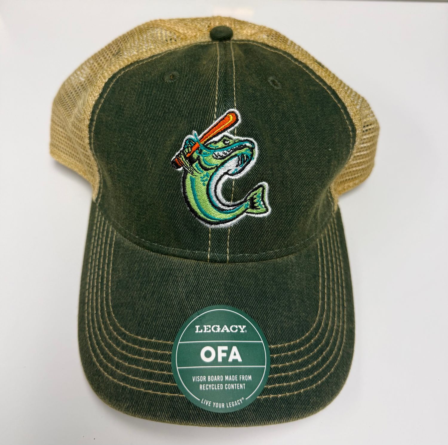 Legacy Forest Green Front/Dirty Mesh back iconic relaxed Catfish hat Legacy Forest Green Front/Dirty Mesh back iconic relaxed Catfish hat