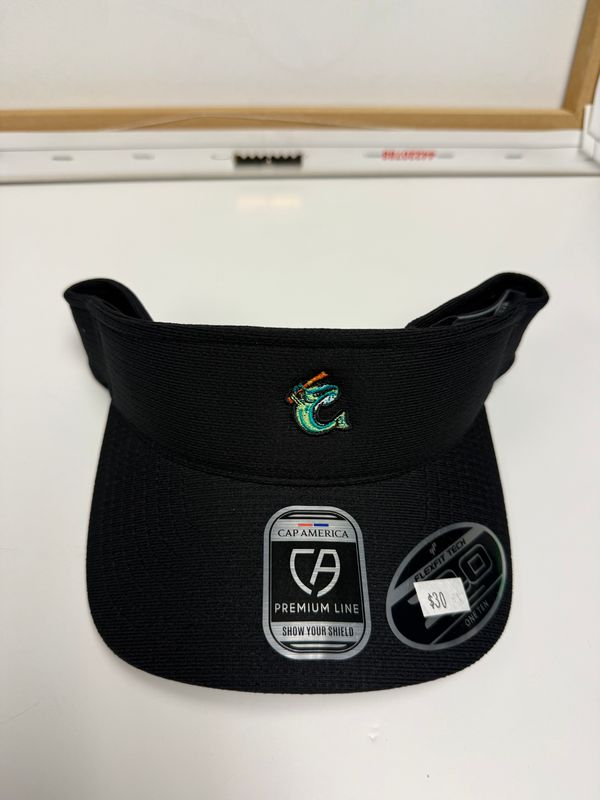 Visor - Black Cap America - Fish Logo