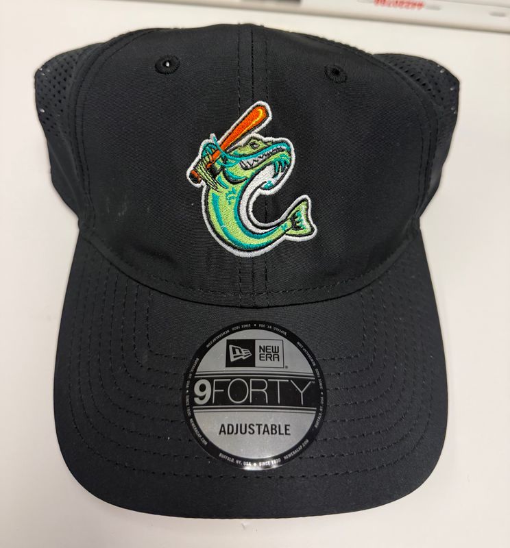 New Era 9Fourty Black Tech Golf Catfish hat with Diamond Logo