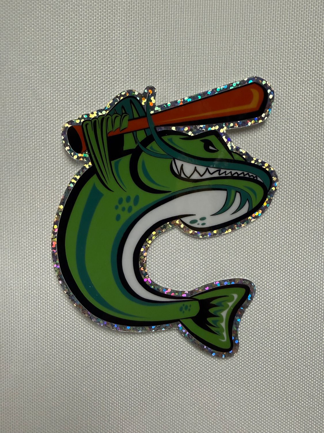 Catfish "Glitter" Sticker - 4" x 4"