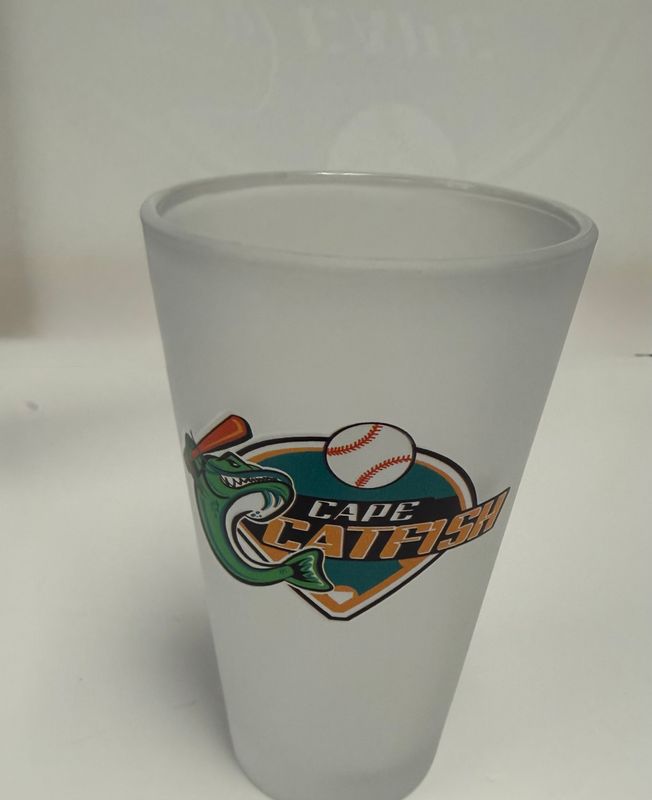 "New" Catfish 12oz Frosted Pint Glass