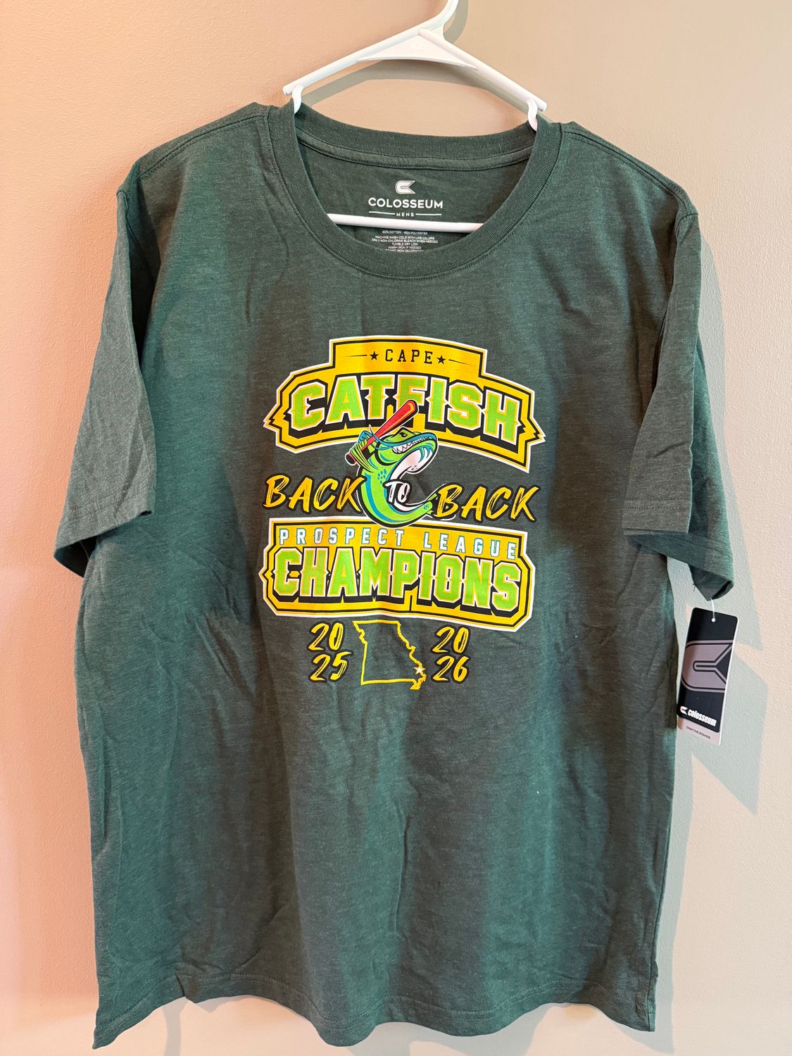 Colosseum 2026 Forest Green Back2Back State Design Tee Colosseum 2026 Forest Green Back2Back State Design Tee