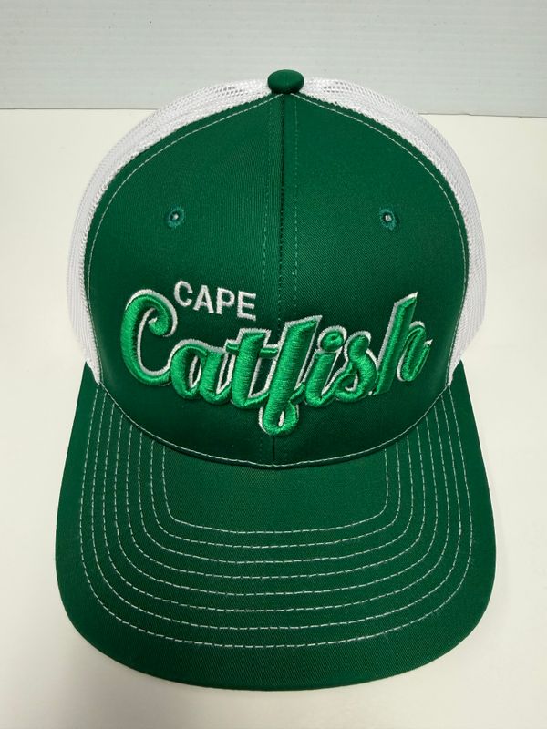 Richardson 112 Kelly and White Hat with Kelly Green Script