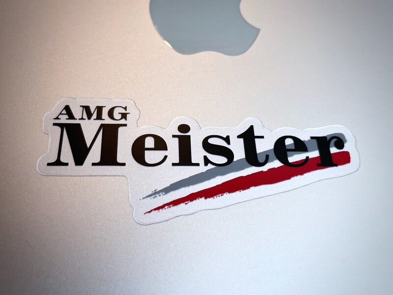 AMGmeister Logo Sticker &#39;West&#39; Clear