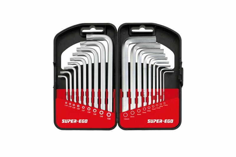 Klucze imbusowe + torx SUPER-EGO 18 szt.