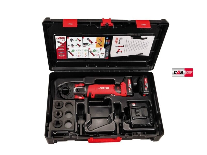 Prasa VIRAX Viper L2X + 2 aku CAS + wkładki U16-20-25  w skrzynce