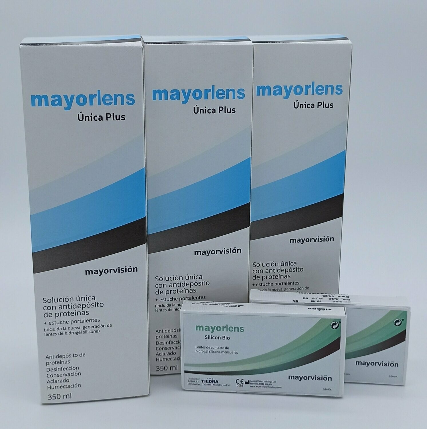 Pack semestral lentillas Mayorlens silicon multifocal + Solución única