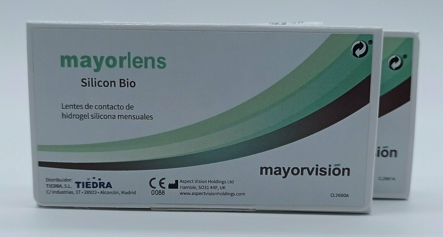 Mayorlens Silicon Bio caja de 3 lentes
