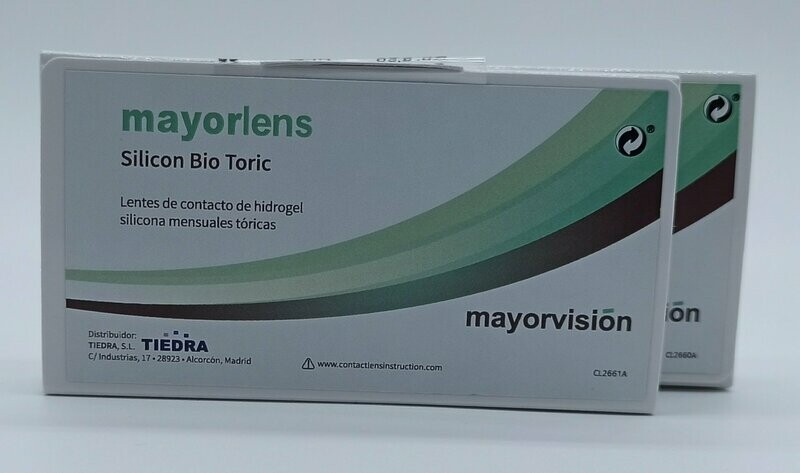 Mayorlens Silicon Bio Toric caja de 3 lentes