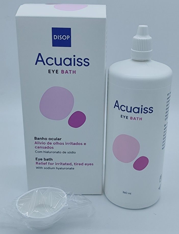 Acuaiss Baño ocular con ácido hialurónico 360ml.