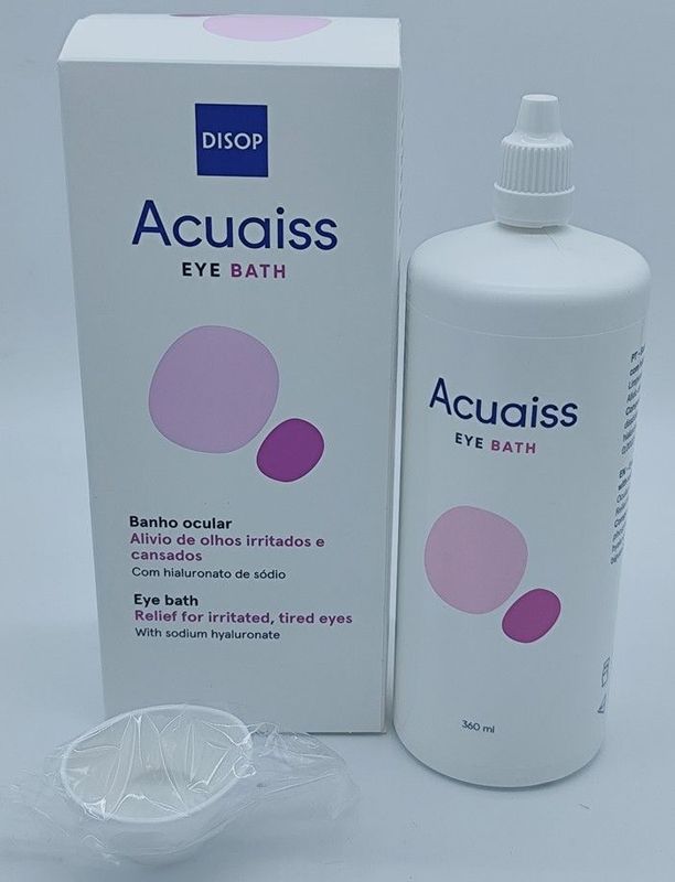 Acuaiss Baño ocular con ácido hialurónico 360ml.