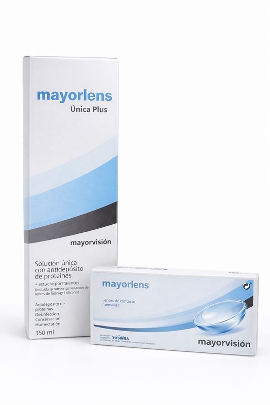 Pack trimestral lentillas Mayorlens esféricas  + Solución única