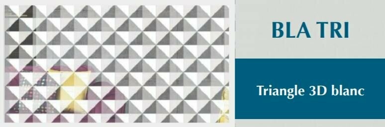 Décor Triangle 3D Blanc - BLA TRI