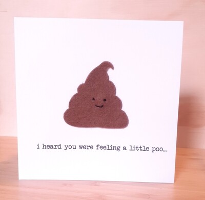 poo ! greetings card