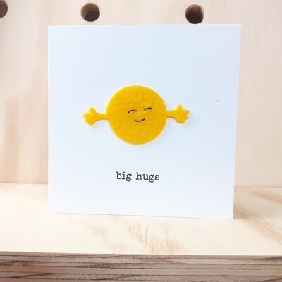 big hugs greeting card