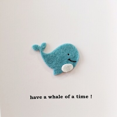 whale of a time greeting card
