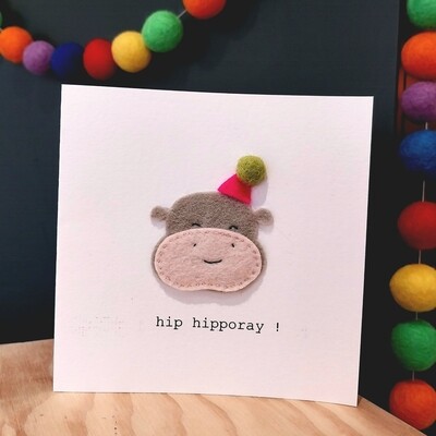 hipporay greeting card