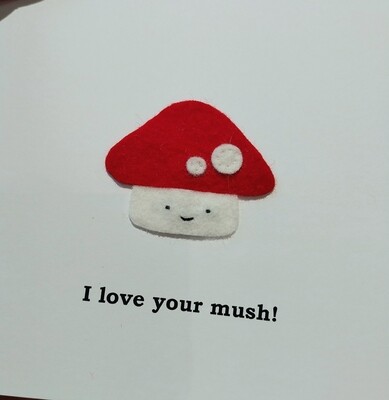 love your mush greeting card