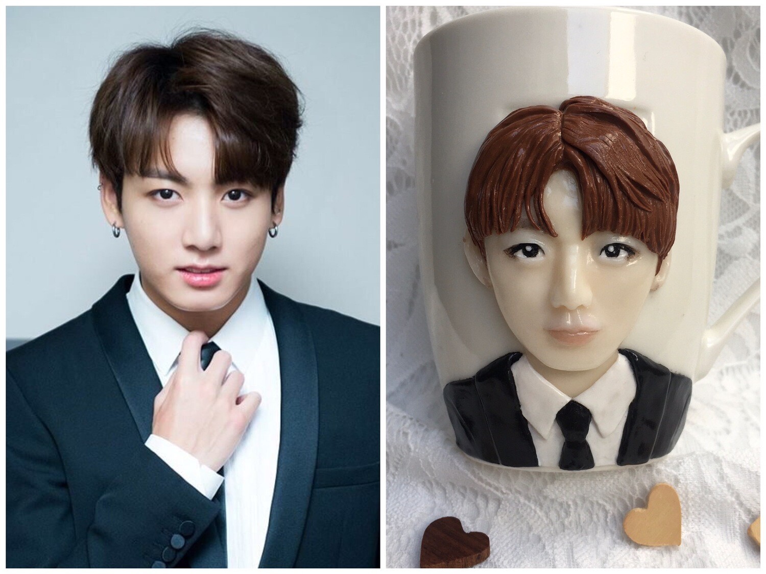 BTS JungKook 3D Handmade Mug