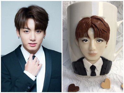 BTS JungKook 3D Handmade Mug