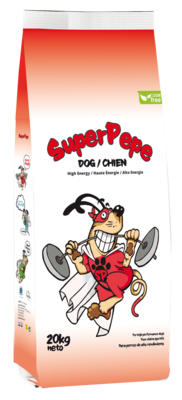 SuperPepe High Energy sausas judrių šunų maistas 20 kg