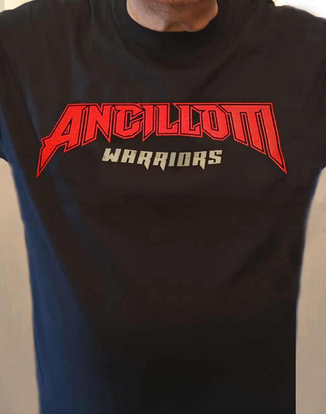 NEW ANCILLOTTI LOGO UK COLORS &quot;WARRIORS&quot; T- SHIRT