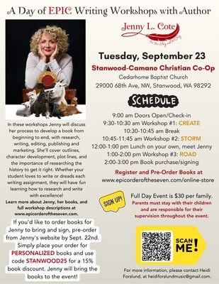 Stanwood-Camano Christian Co-Op Epic Writing Workshops 9.23.25