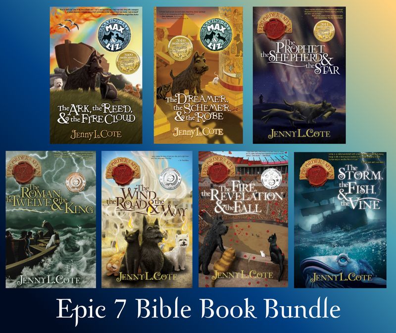 Seven Book Bible Bundle: Ark, Dreamer, Prophet, Roman, Wind, Fire, PERSONALIZED Seven Book Bible Bundle: Ark, Dreamer, Prophet, Roman, Wind, Fire, PERSONALIZED