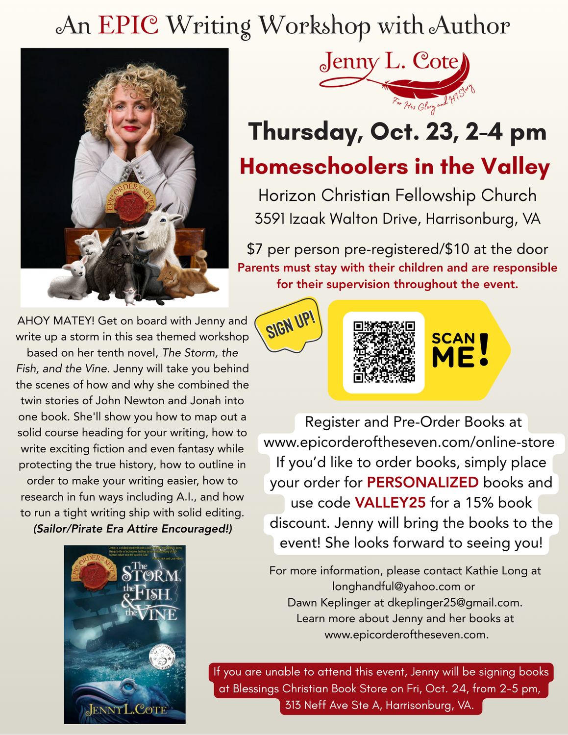 Homeschoolers in the Valley Writing Workshop 10.23.25