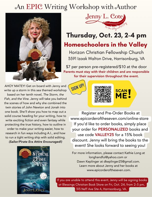 Homeschoolers in the Valley Writing Workshop 10.23.25