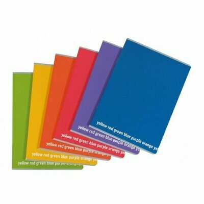 Confezione n.10 Quaderni f.to A4 Happy Color - 80g - 40 fogli - rigatura 4MM - Q4 mm s/margine -