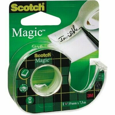 Nastro adesivo Scotch® Magic 810 con chiocciola ricaricabile - 19 mm x 7,5 m