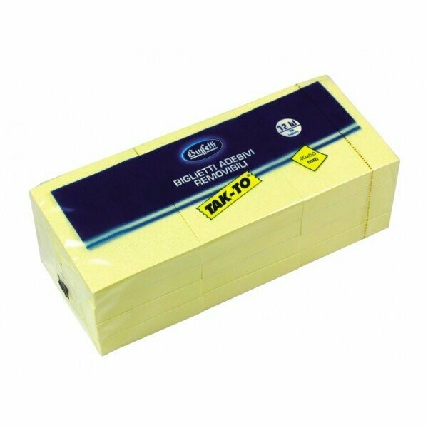 Blocchetti riposizionabili Tak-To ( POST-IT ) - 40x50 mm - giallo