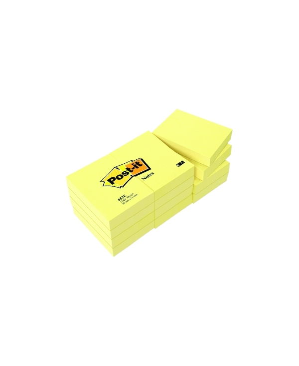 POST-IT CONFEZIONE PZ 12 BLOCCO 653 GIALLO CANARY 38X51MM 100FG 72GR