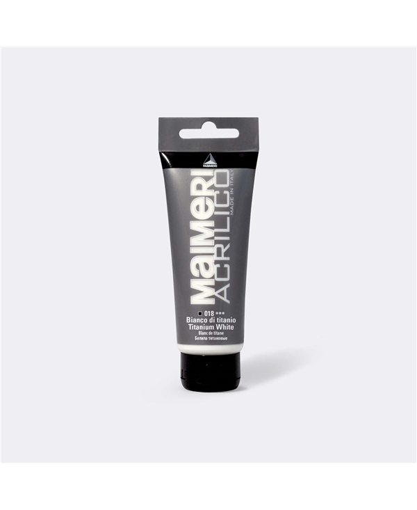 MAIMERI ACRILICO 75 ML GRUPPO:1 018 BIANCO DI TITANIO