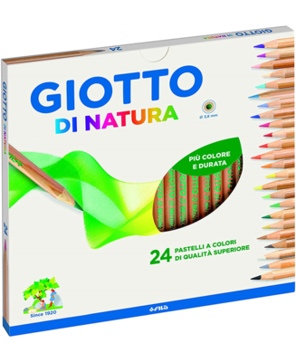 Giotto Matite Colorate - Confezione 24 Pastelli Di Natura
