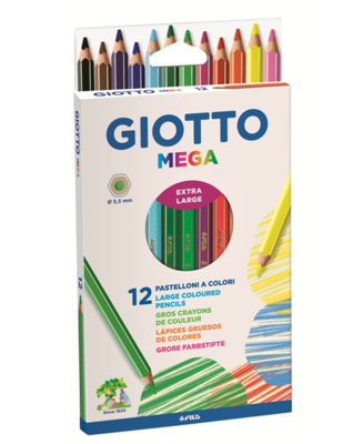 Giotto Mega - Confezione 12 Pastelloni