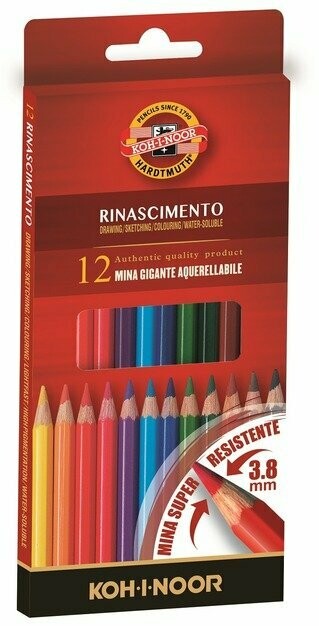 KOH-I-NOOR- CONFEZIONE  12 MATITE MONDELUZ