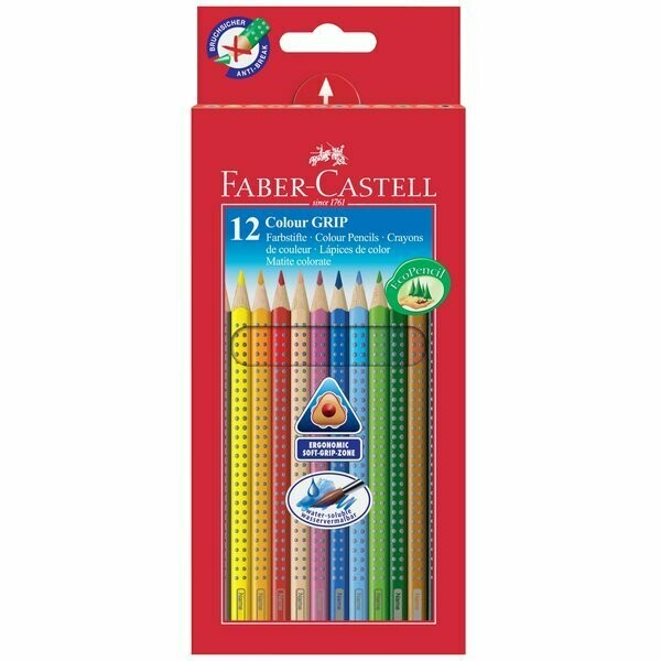 FABER CASTELL CONFEZIONE  12 MATITE COLOUR GRIP