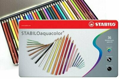 Stabilo Acquacolor - Confezione 12 Pastelli Acquerellabili