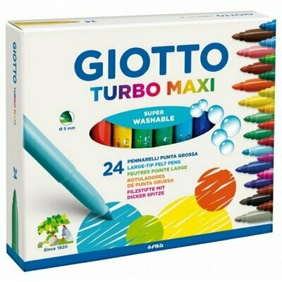 Giotto Turbo Maxi - Confezione 24 Pennarelli