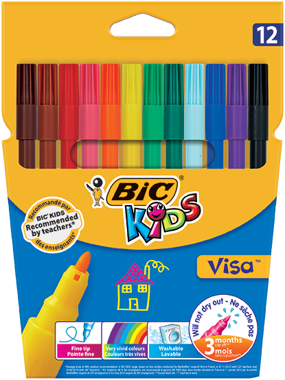 BIC KIDS CONFEZIONE  12 PENNARELLI VISA