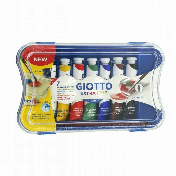 Giotto Tempera - Confezione 7 Tubetti 12 Ml