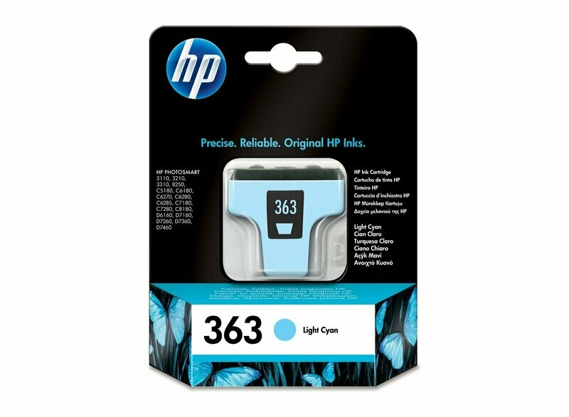 HP CARTUCCIA A GETTO D'INCHIOSTRO N.363 CIANO CHIARO
