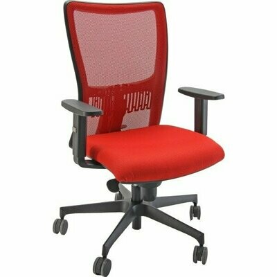 Sedia operativa Air Syncro Plus sedile e schienale rosso