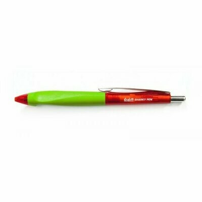 Penna a sfera a scatto Sharky - tratto 0.7 mm - rosso