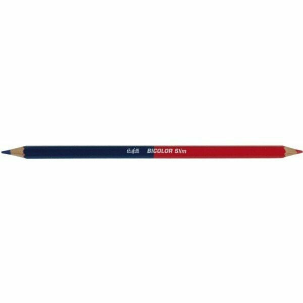 Matita bicolore rosso/blu - Slim - diam. 7 mm