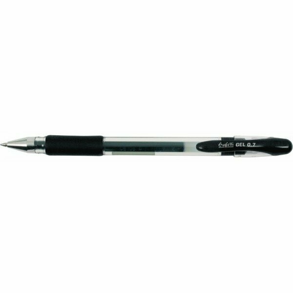 Penna a sfera gel - nero - Tratto fine