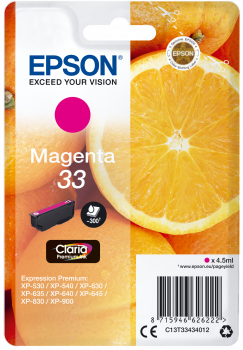 Epson| Cartuccia a getto d'inchiostro N.33 - Arance - Magenta